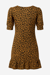 Cece Leopard Print Knit Dress - Thumbnail 2