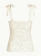 Socialite Square Neck Fitted Strappy Top - Thumbnail 2