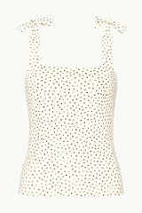 Socialite Square Neck Fitted Strappy Top - Thumbnail 1