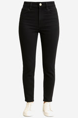 Frame High Waist Skinny Jeans (noir) - Thumbnail 1