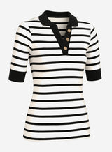 Anthropologie Maeve Half-sleeve Henley Tee - Thumbnail 3