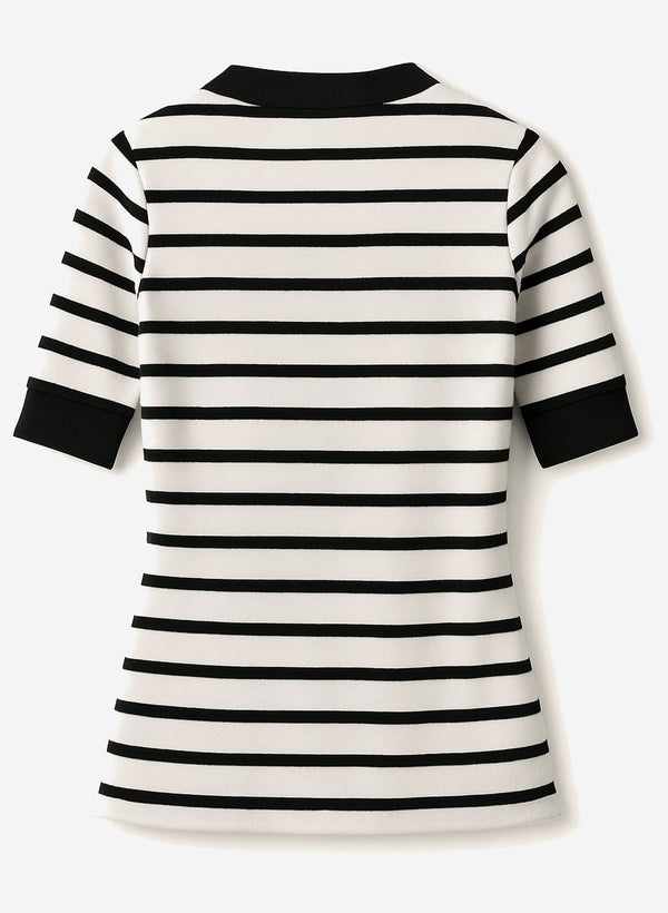 Anthropologie Maeve Half-sleeve Henley Tee - alternate