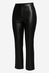 Good American Shiny Crop Scuba Knit Trousers - Thumbnail 3