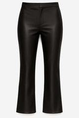Good American Shiny Crop Scuba Knit Trousers - Thumbnail 1