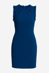 By Anthropologie Ruffle-trim Textured Mini Dress - Thumbnail 1