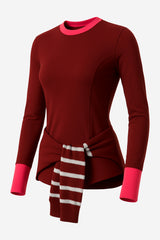 Anthropologie Maeve Long-sleeve Seamed Tee - Thumbnail 3