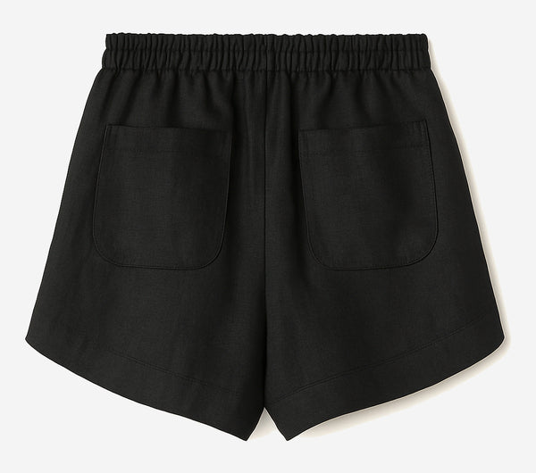 By Anthropologie Linen Tap Shorts - alternate