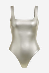 Aritzia Contour Metallic Squareneck Bodysuit - Thumbnail 1