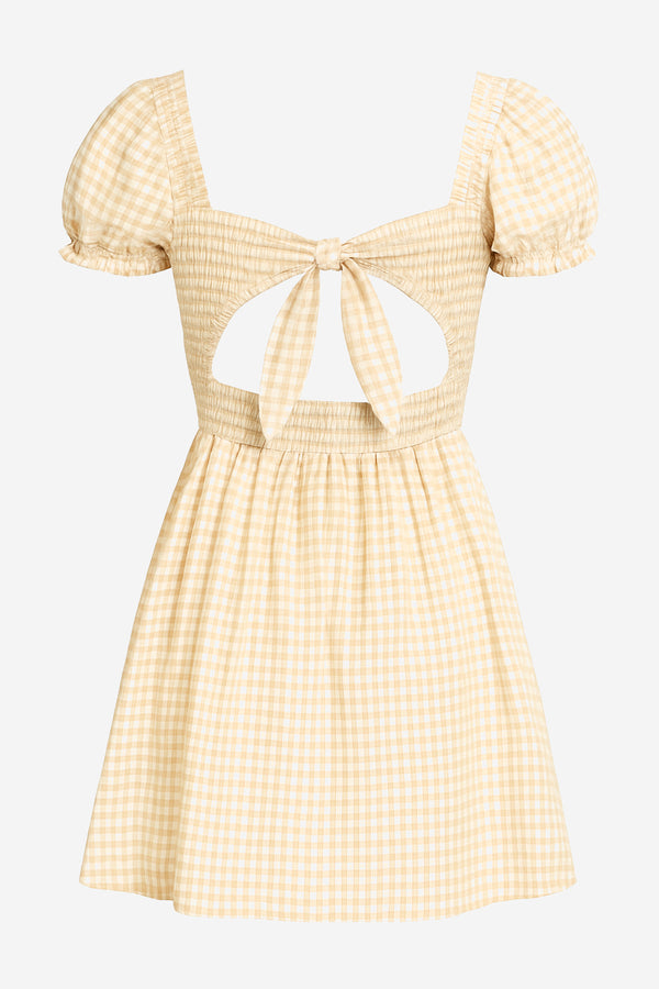 Rachel Parcell Open Back Smocked Mini Dress - alternate