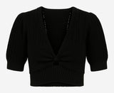 Saltwater Luxe Cropped Sweater - Thumbnail 1