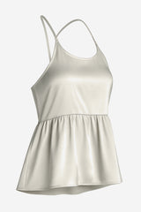 Anthropologie Let Me Be Shine Halter Babydoll Tank - Thumbnail 3