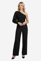 By Anthropologie One-Shoulder Puff-Sleeve Top - Thumbnail 1