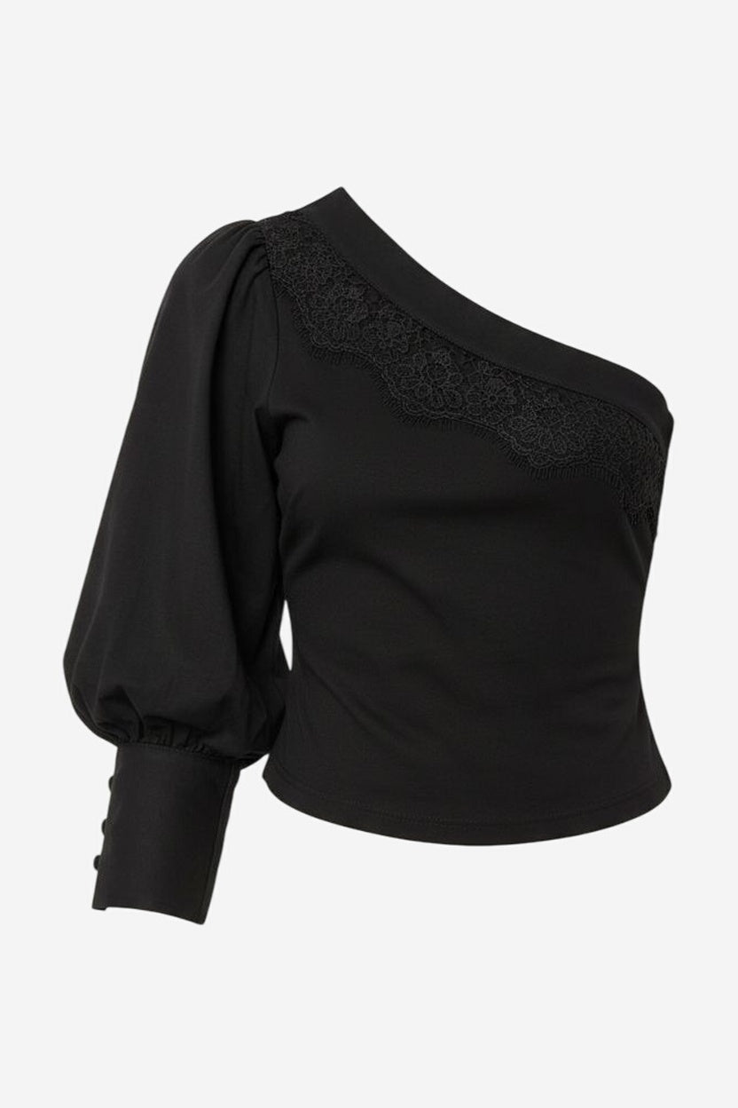 By Anthropologie One-Shoulder Puff-Sleeve Top - Image 2