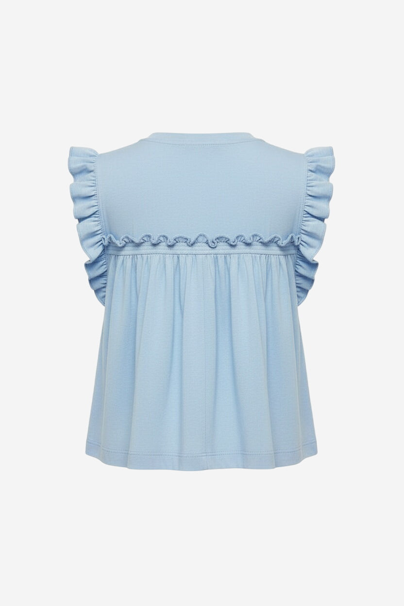 Maeve Sleeveless Ruffle Blouse - Image 4