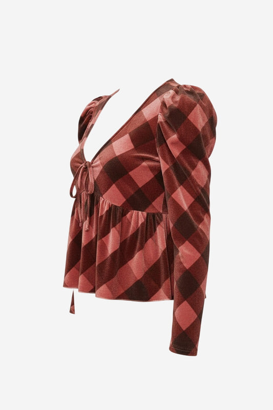 Maeve Velvet Babydoll Top - Image 5