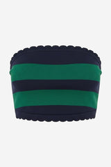 The Mandy Striped Strapless Top - Thumbnail 2