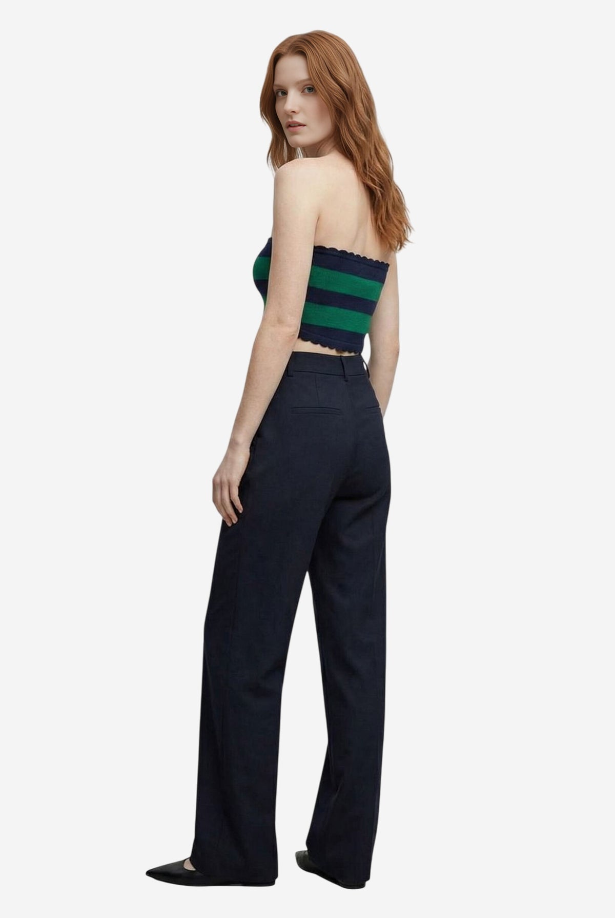 The Mandy Striped Strapless Top - Image 3