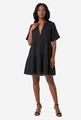 The Kallie Flowy Tunic Dress - Thumbnail 1