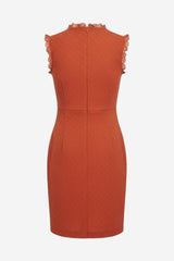 By Anthropologie Ruffle-Trim Textured Mini Dress - Thumbnail 4