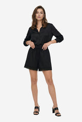 By Anthropologie Linen Tap Shorts - Thumbnail 1