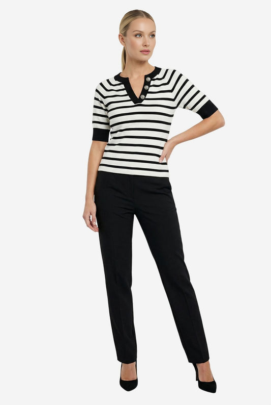 Maeve Half-Sleeve Henley Tee