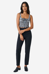 The Hannah Seamless Textured Tank: Tiger Print Edition - Thumbnail 1