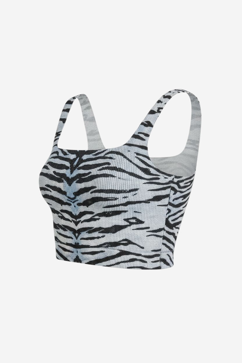 The Hannah Seamless Textured Tank: Tiger Print Edition - Image 5