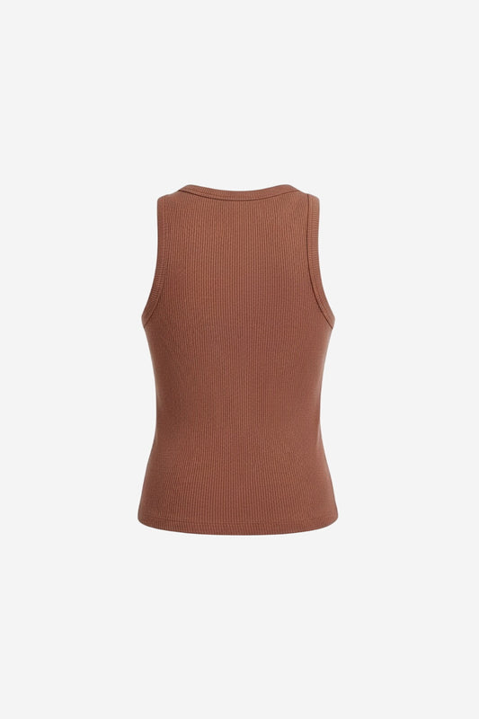 Pilcro Ribbed Halter Tank - Image 4