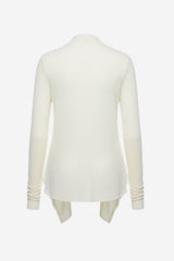 Bobeau Tie Front Cardigan - Thumbnail 4