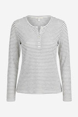 Bobeau Caty Henley Top - Thumbnail 2