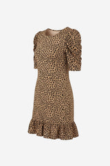 Cece Leopard Print Knit Dress - Thumbnail 5