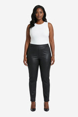 Good American Shiny Crop Scuba Knit Trousers (Regular & Plus Size) - Thumbnail 1