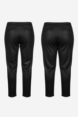 Good American Shiny Crop Scuba Knit Trousers (Regular & Plus Size) - Thumbnail 4