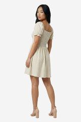 Rachel Parcell Open Back Smocked Mini Dress - Thumbnail 3