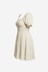 Rachel Parcell Open Back Smocked Mini Dress - Thumbnail 5