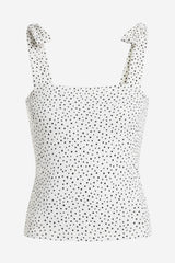 Socialite Square Neck Fitted Strappy Top - Thumbnail 2