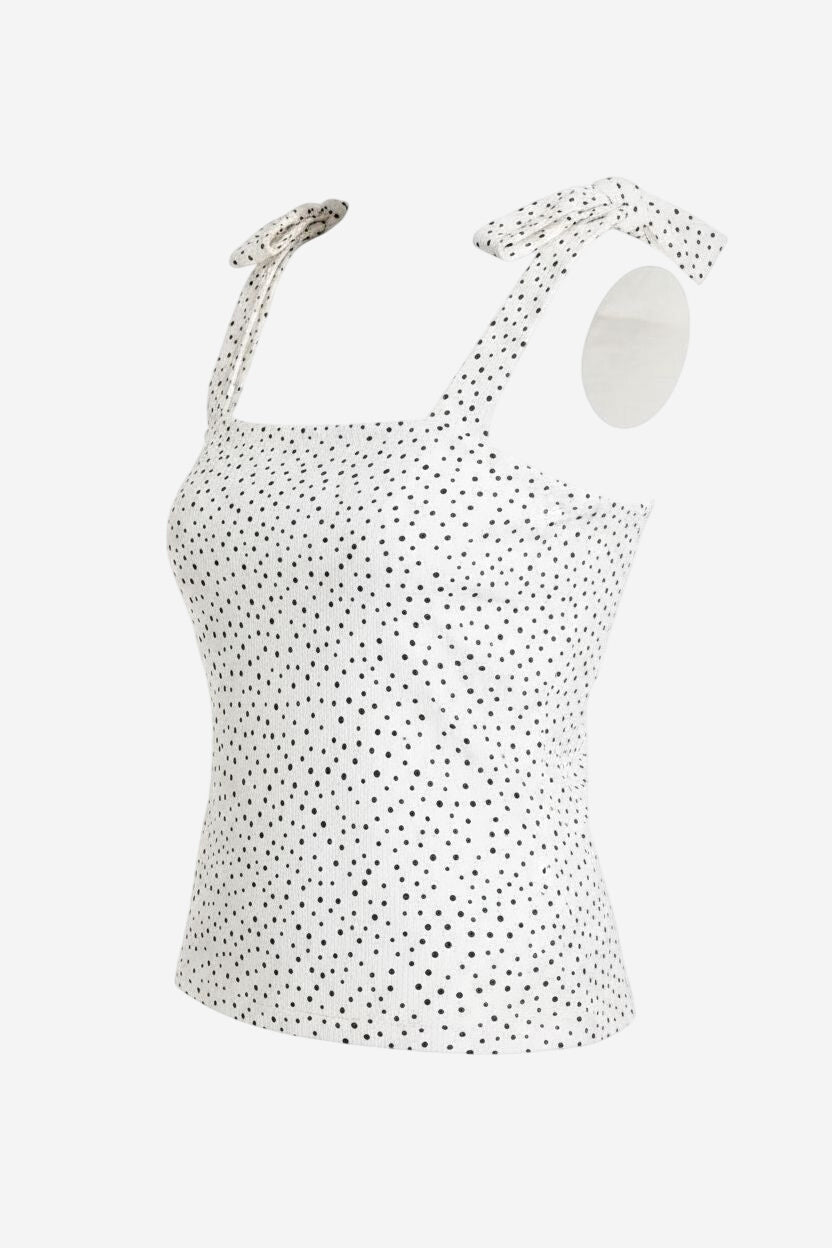 Socialite Square Neck Fitted Strappy Top - Image 5