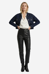 Weworewhat Cropped Denim Jacket - Thumbnail 1
