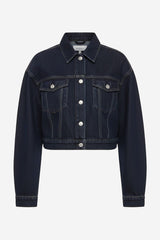 Weworewhat Cropped Denim Jacket - Thumbnail 2