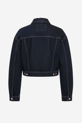 Weworewhat Cropped Denim Jacket - Thumbnail 4